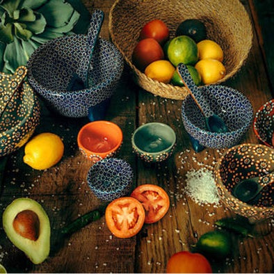 El molcajete pintado a mano: una pieza única de decoración y cocina mexicana