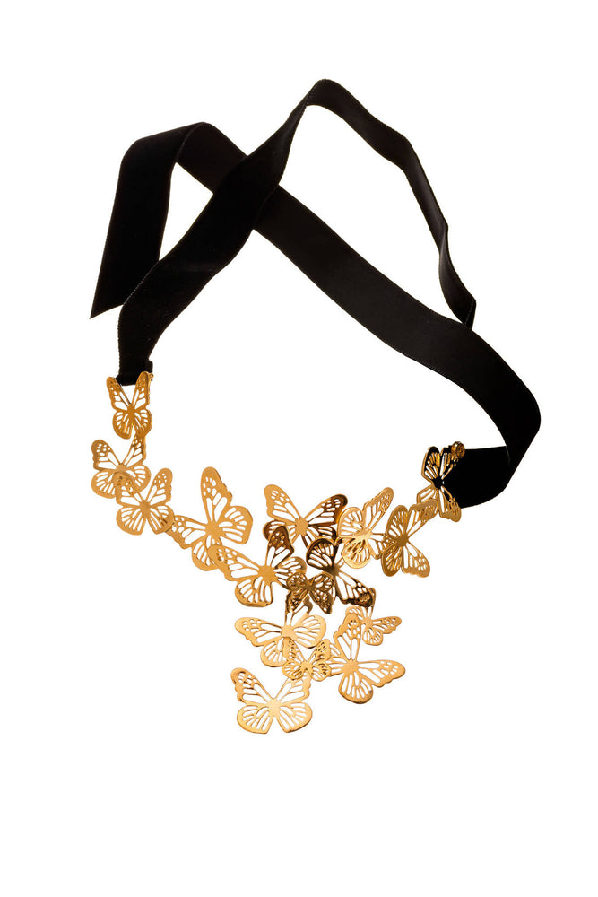 Collar Pectoral de Mariposas Monarcas | Elena López