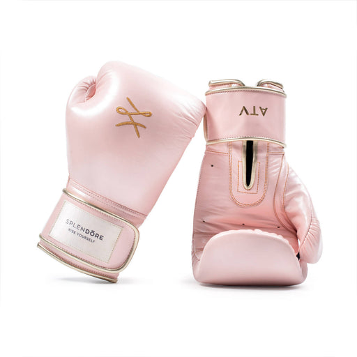 PINK LEATHER BOXING GLOVES FOR WOMEN 12 OZ