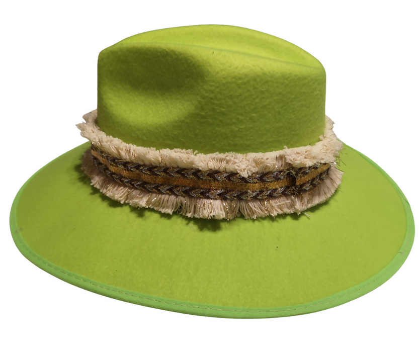 Sombrero Verde de fieltro Unisex