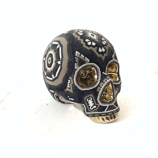 Wixárika Ceramic Skull Cromado